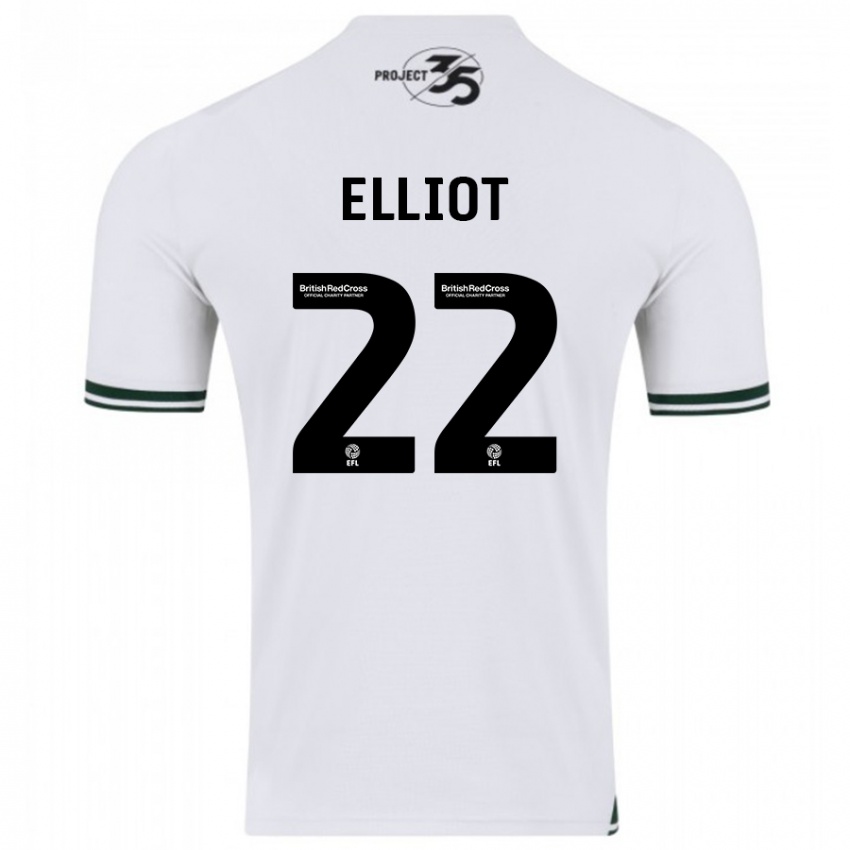 Niño Camiseta Emily Elliot #22 Blanco 2ª Equipación 2023/24 La Camisa