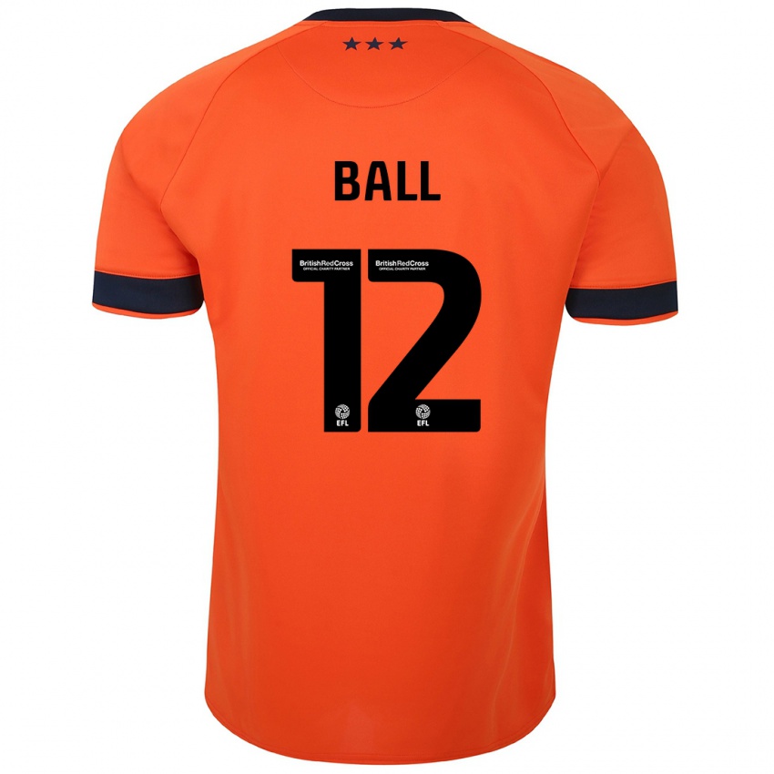 Niño Camiseta Dominic Ball #12 Naranja 2ª Equipación 2023/24 La Camisa