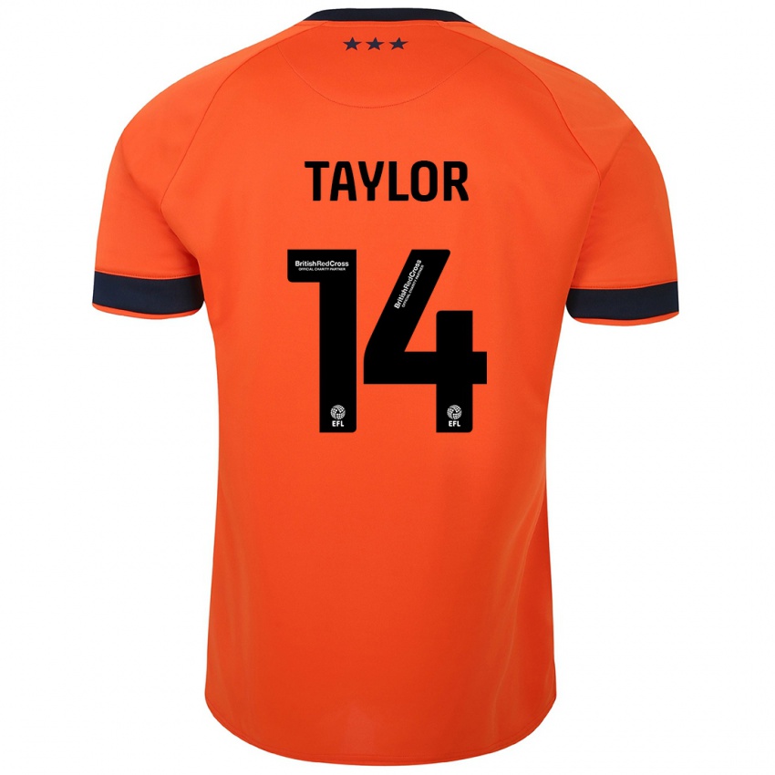 Niño Camiseta Jack Taylor #14 Naranja 2ª Equipación 2023/24 La Camisa