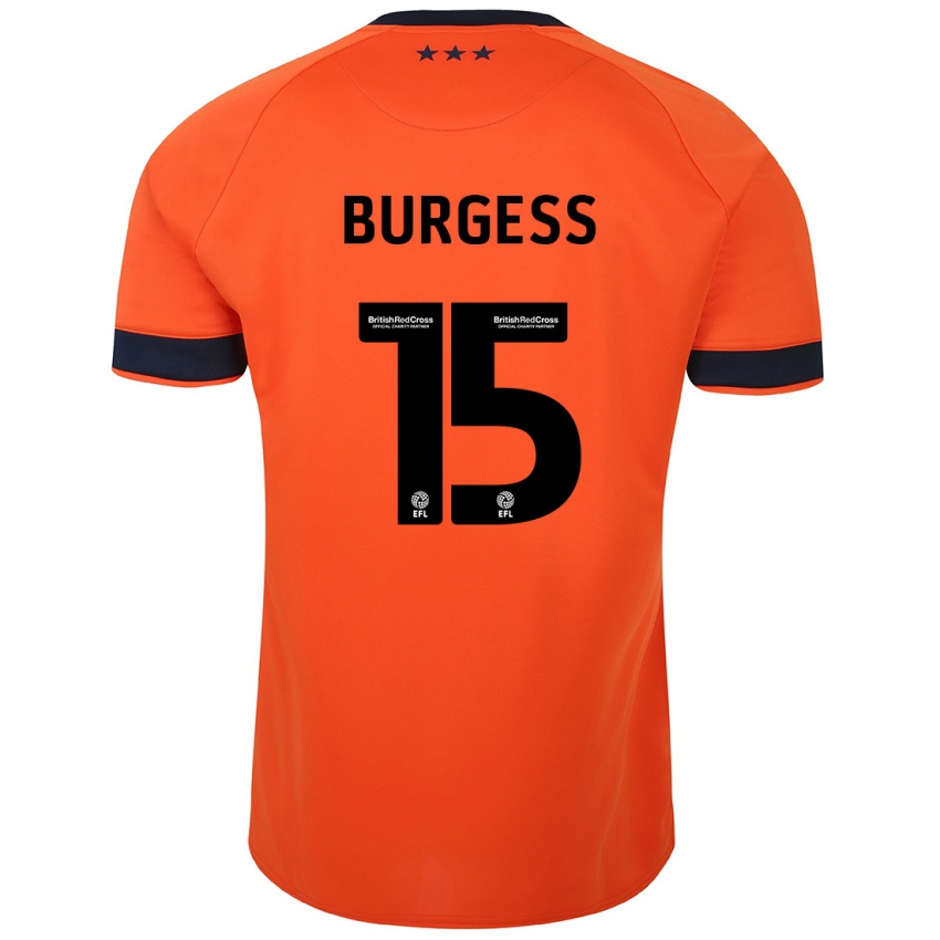 Niño Camiseta Cameron Burgess #15 Naranja 2ª Equipación 2023/24 La Camisa