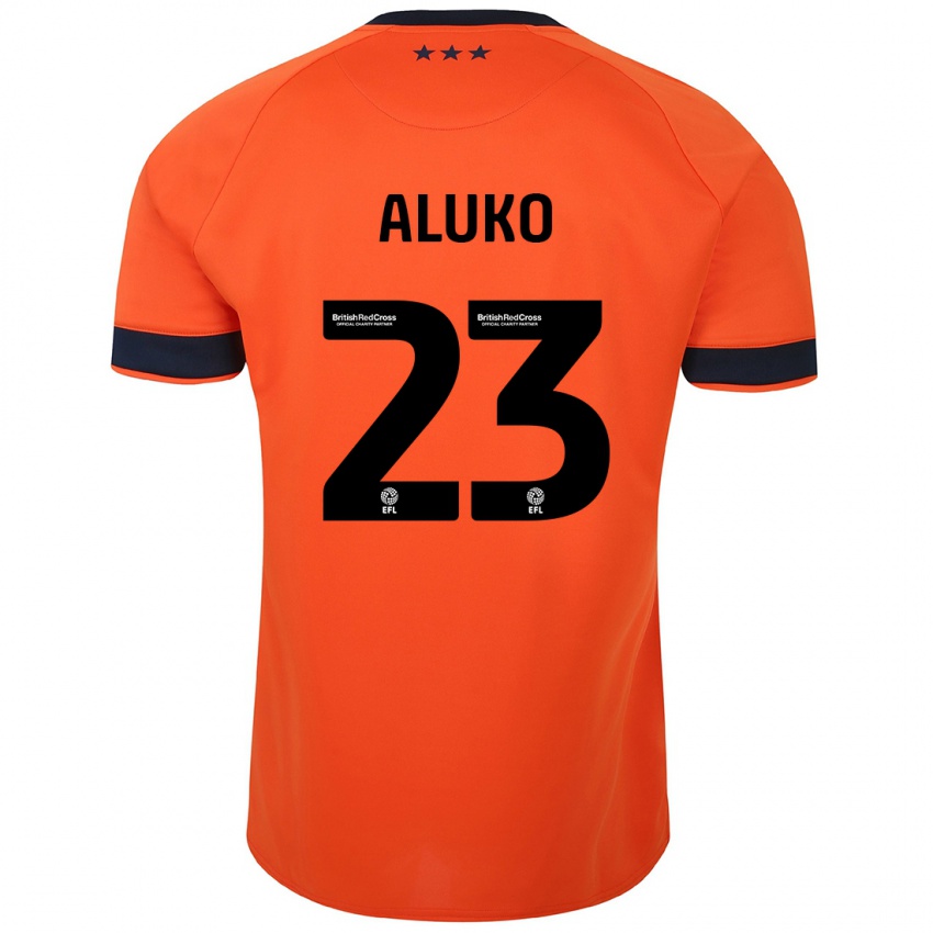 Niño Camiseta Sone Aluko #23 Naranja 2ª Equipación 2023/24 La Camisa