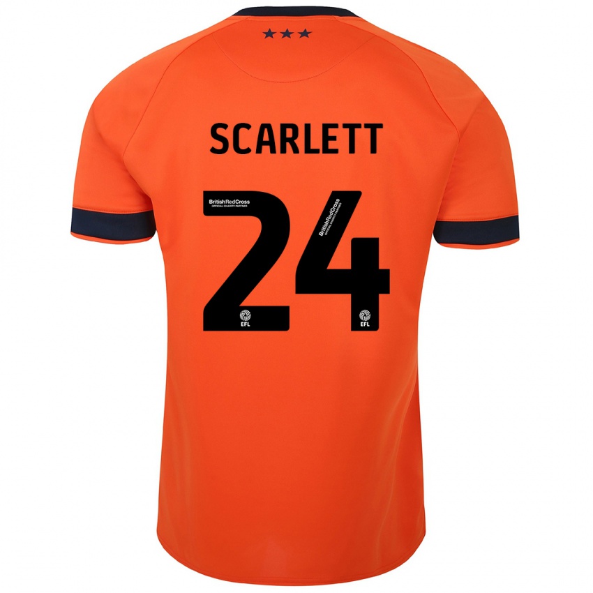 Niño Camiseta Dane Scarlett #24 Naranja 2ª Equipación 2023/24 La Camisa