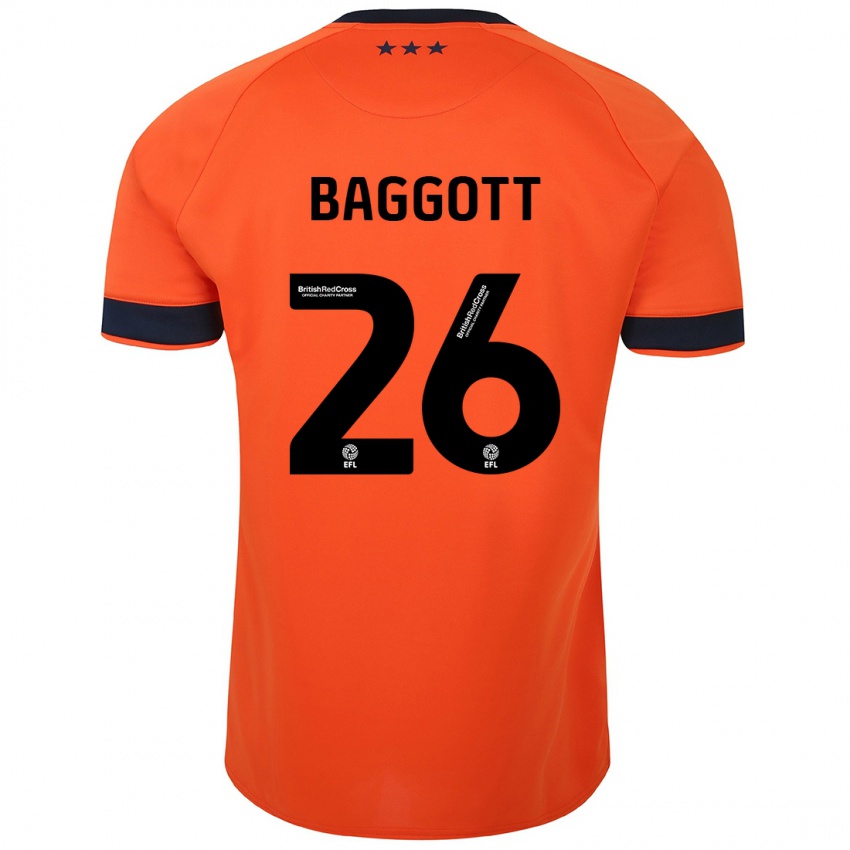 Niño Camiseta Elkan Baggott #26 Naranja 2ª Equipación 2023/24 La Camisa