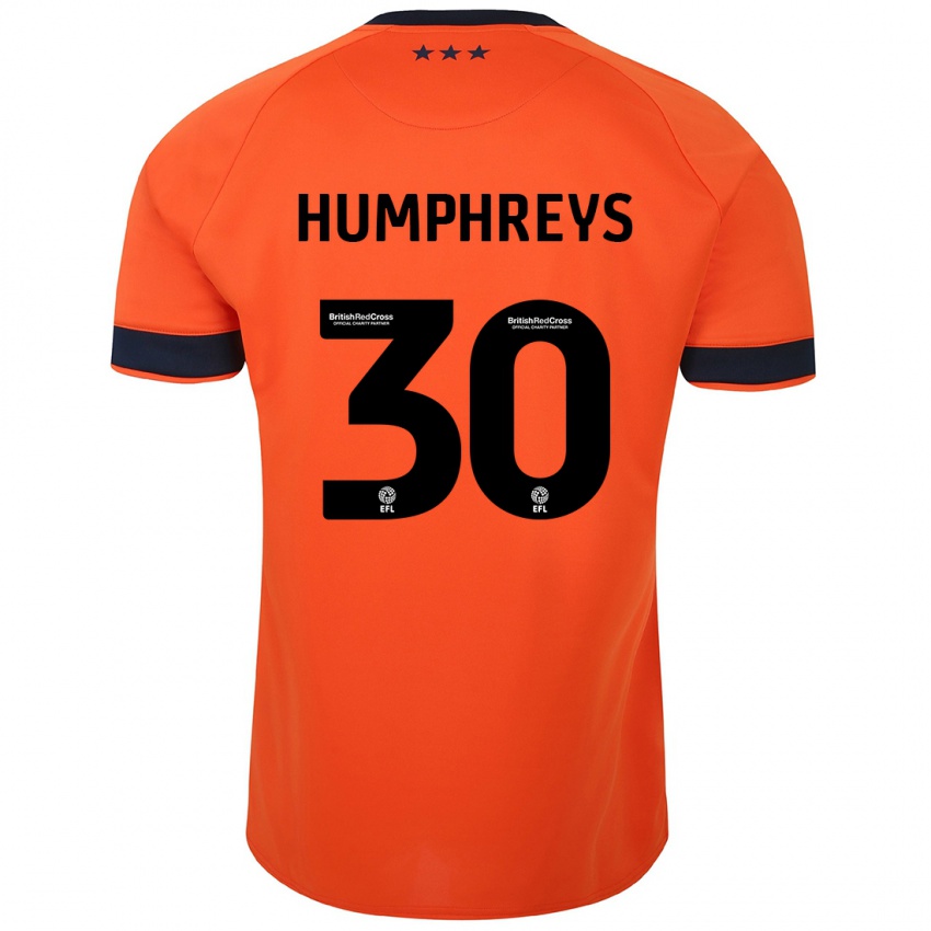 Niño Camiseta Cameron Humphreys #30 Naranja 2ª Equipación 2023/24 La Camisa