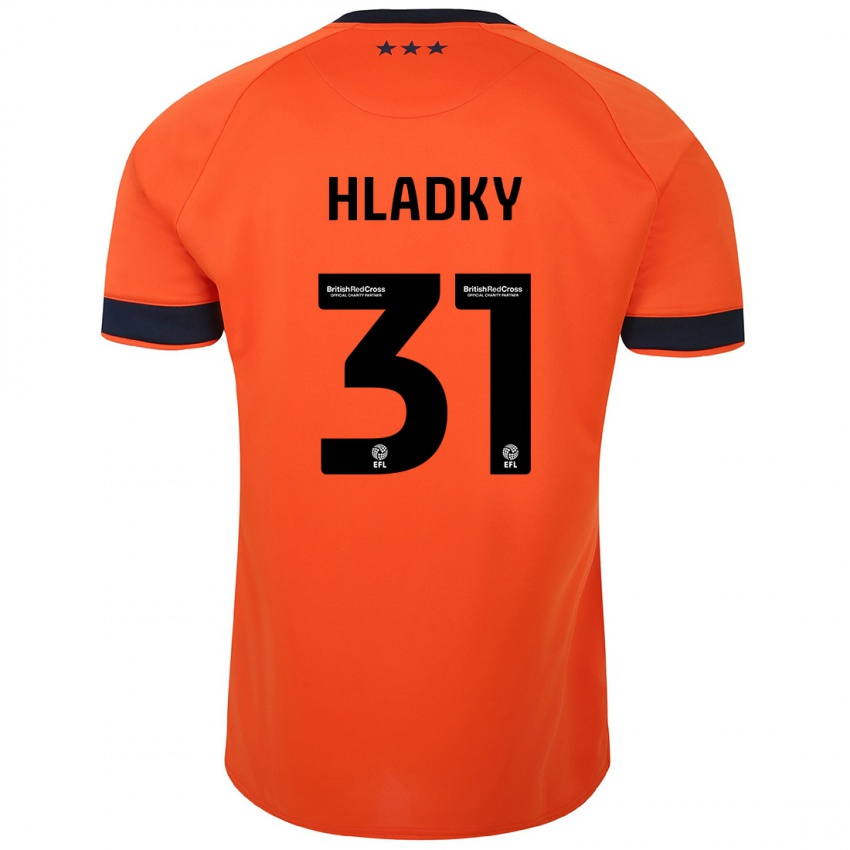 Niño Camiseta Vaclav Hladky #31 Naranja 2ª Equipación 2023/24 La Camisa