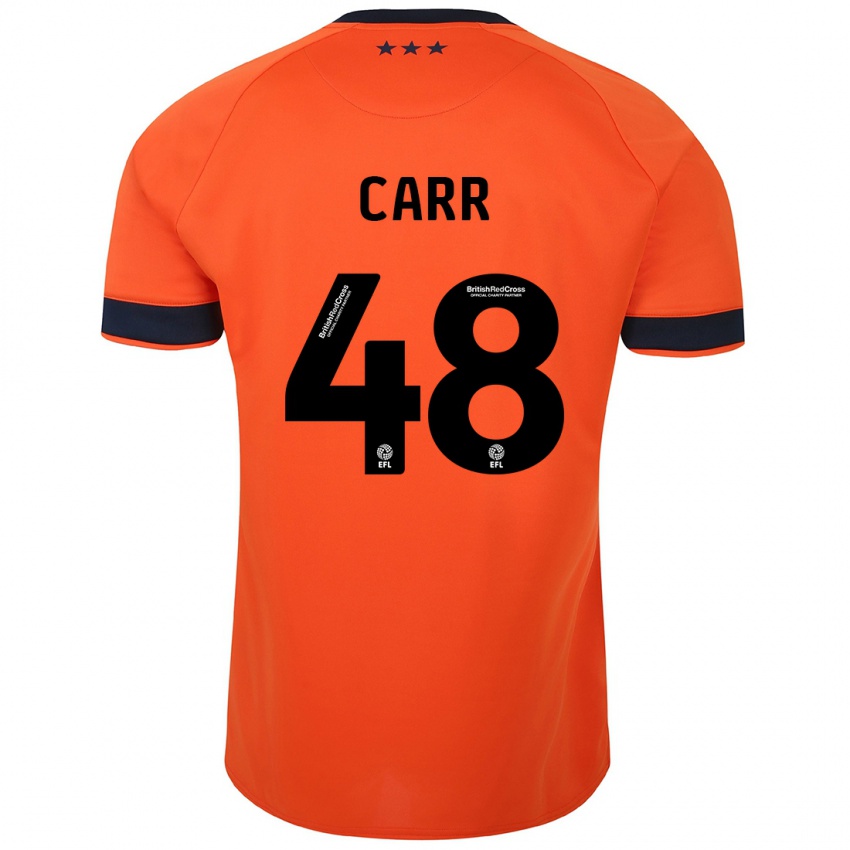 Niño Camiseta Ryan Carr #48 Naranja 2ª Equipación 2023/24 La Camisa