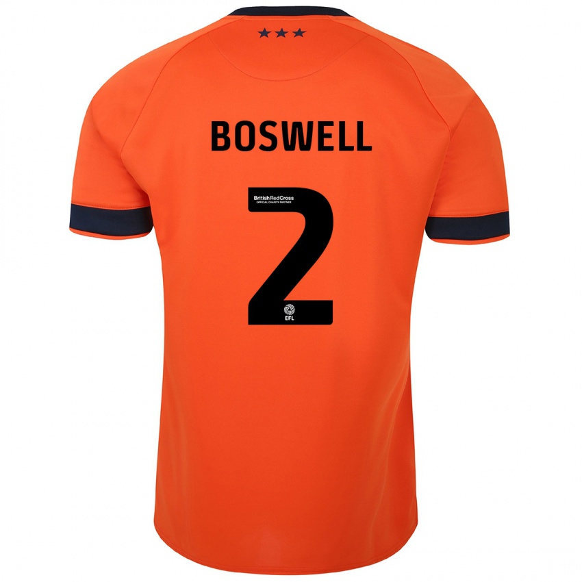 Niño Camiseta Maria Boswell #2 Naranja 2ª Equipación 2023/24 La Camisa