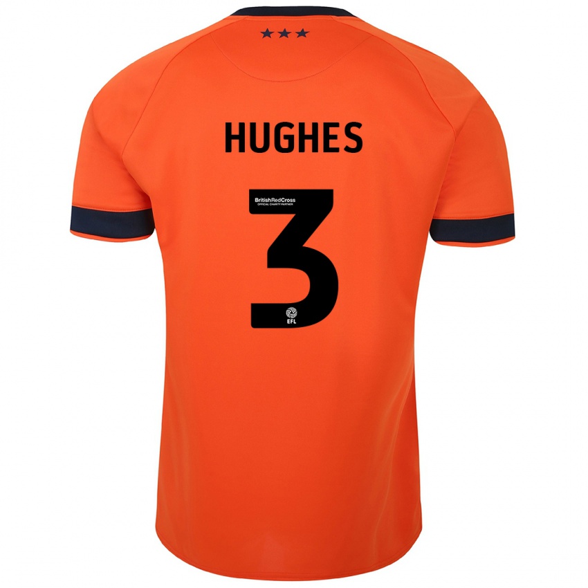 Niño Camiseta Summer Hughes #3 Naranja 2ª Equipación 2023/24 La Camisa