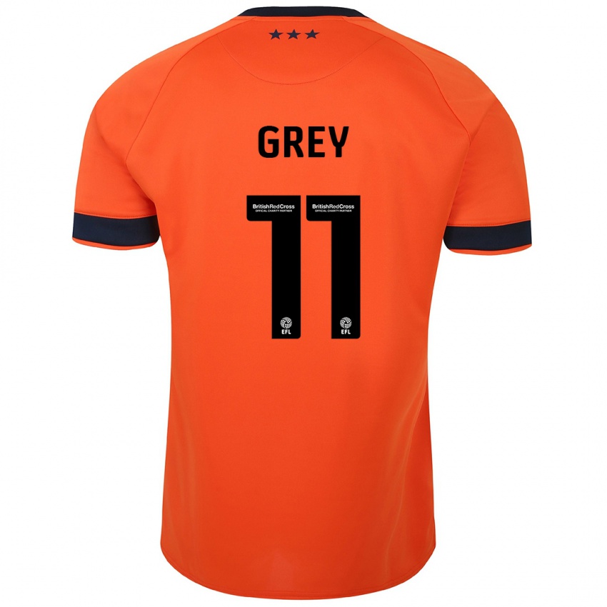 Niño Camiseta Anna Grey #11 Naranja 2ª Equipación 2023/24 La Camisa