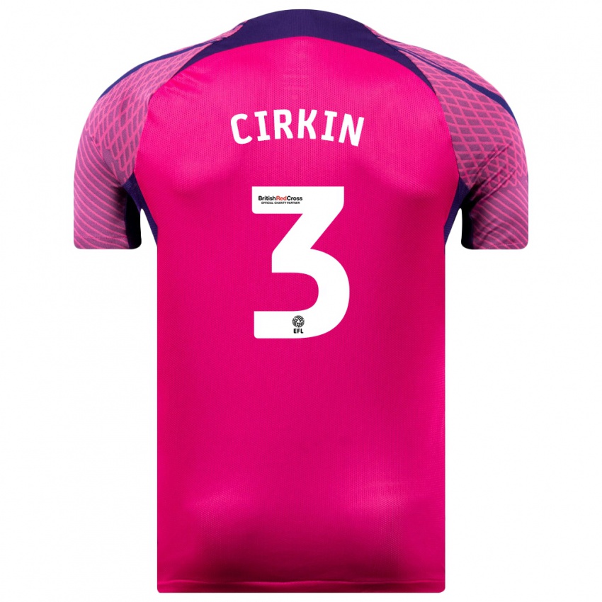 Niño Camiseta Dennis Cirkin #3 Morado 2ª Equipación 2023/24 La Camisa