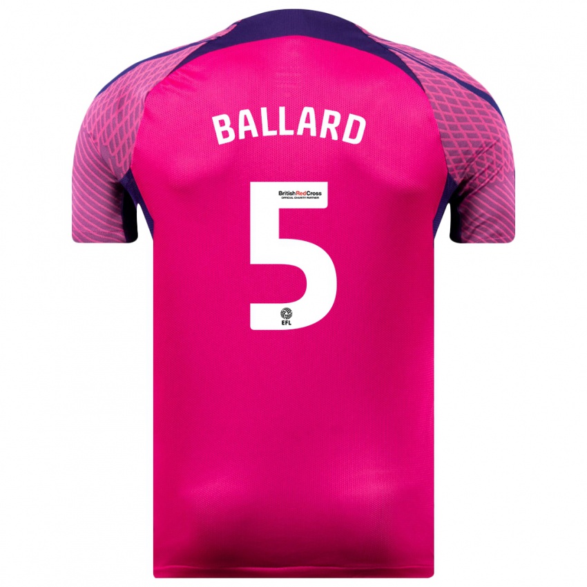 Niño Camiseta Daniel Ballard #5 Morado 2ª Equipación 2023/24 La Camisa