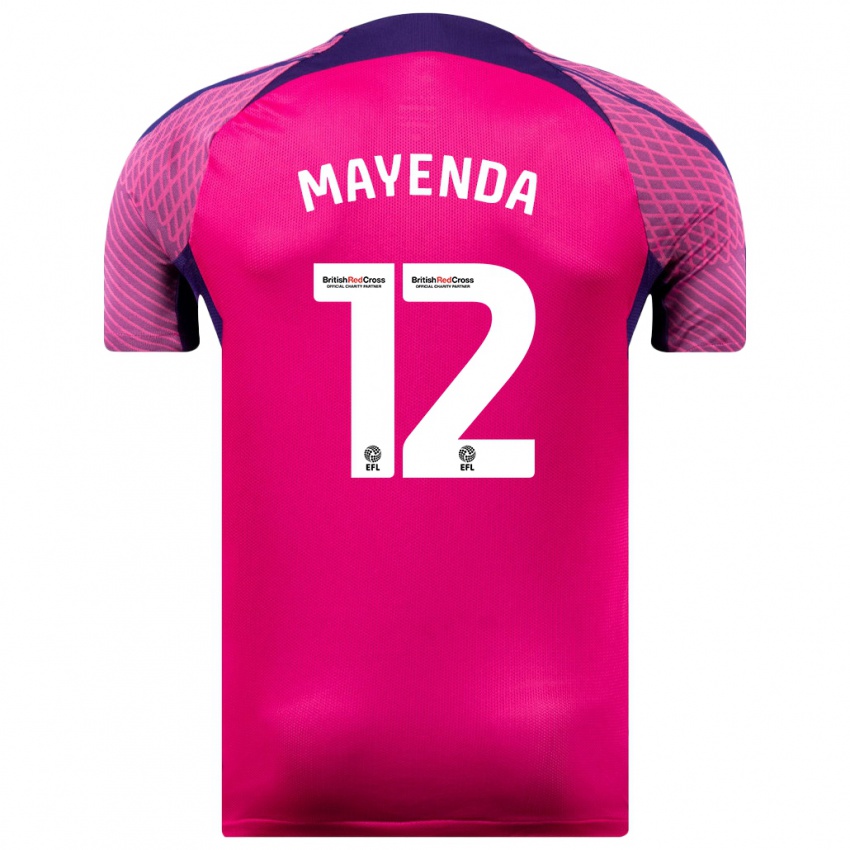 Niño Camiseta Eliezer Mayenda #12 Morado 2ª Equipación 2023/24 La Camisa