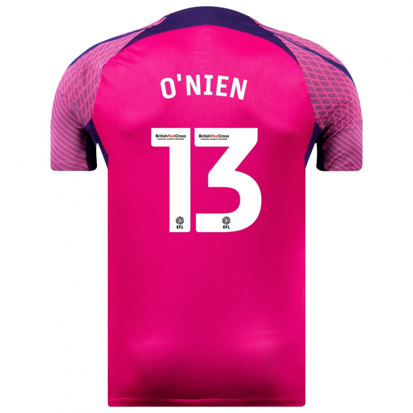 Niño Camiseta Luke O'nien #13 Morado 2ª Equipación 2023/24 La Camisa