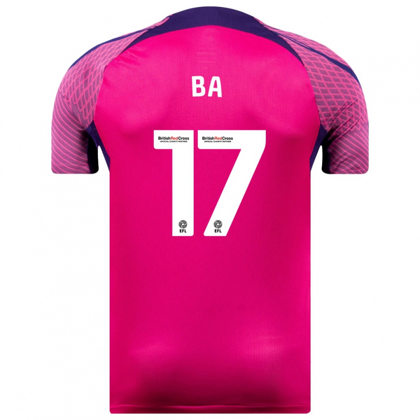 Niño Camiseta Abdoullah Ba #17 Morado 2ª Equipación 2023/24 La Camisa