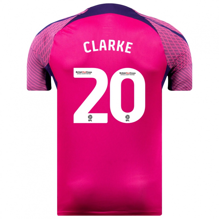 Niño Camiseta Jack Clarke #20 Morado 2ª Equipación 2023/24 La Camisa