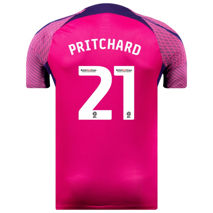 Niño Camiseta Alex Pritchard #21 Morado 2ª Equipación 2023/24 La Camisa