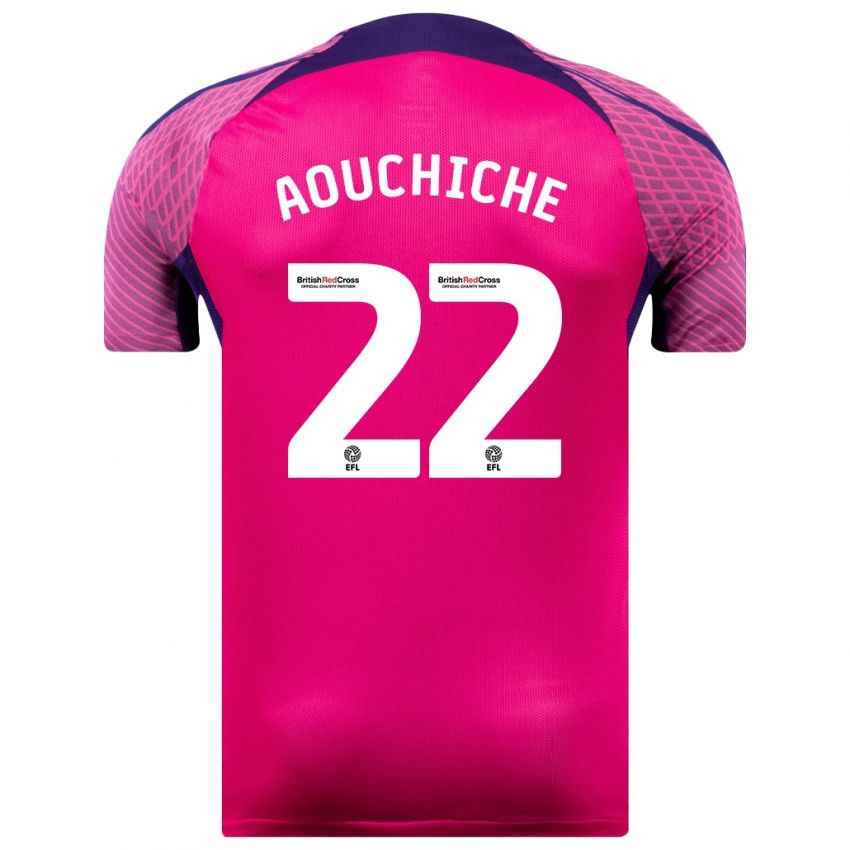 Niño Camiseta Adil Aouchiche #22 Morado 2ª Equipación 2023/24 La Camisa