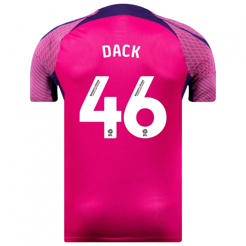 Niño Camiseta Bradley Dack #46 Morado 2ª Equipación 2023/24 La Camisa