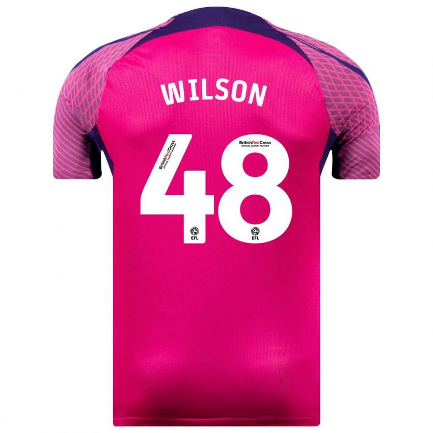 Niño Camiseta Callum Wilson #48 Morado 2ª Equipación 2023/24 La Camisa