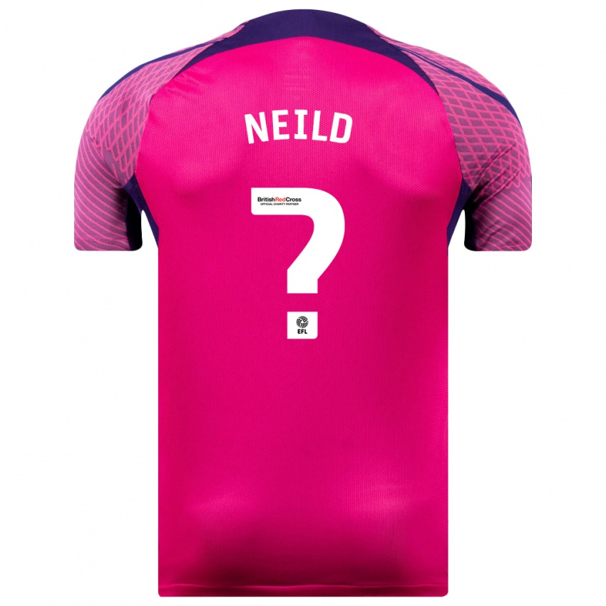 Niño Camiseta Joe Neild #0 Morado 2ª Equipación 2023/24 La Camisa