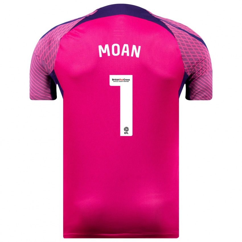 Niño Camiseta Claudia Moan #1 Morado 2ª Equipación 2023/24 La Camisa