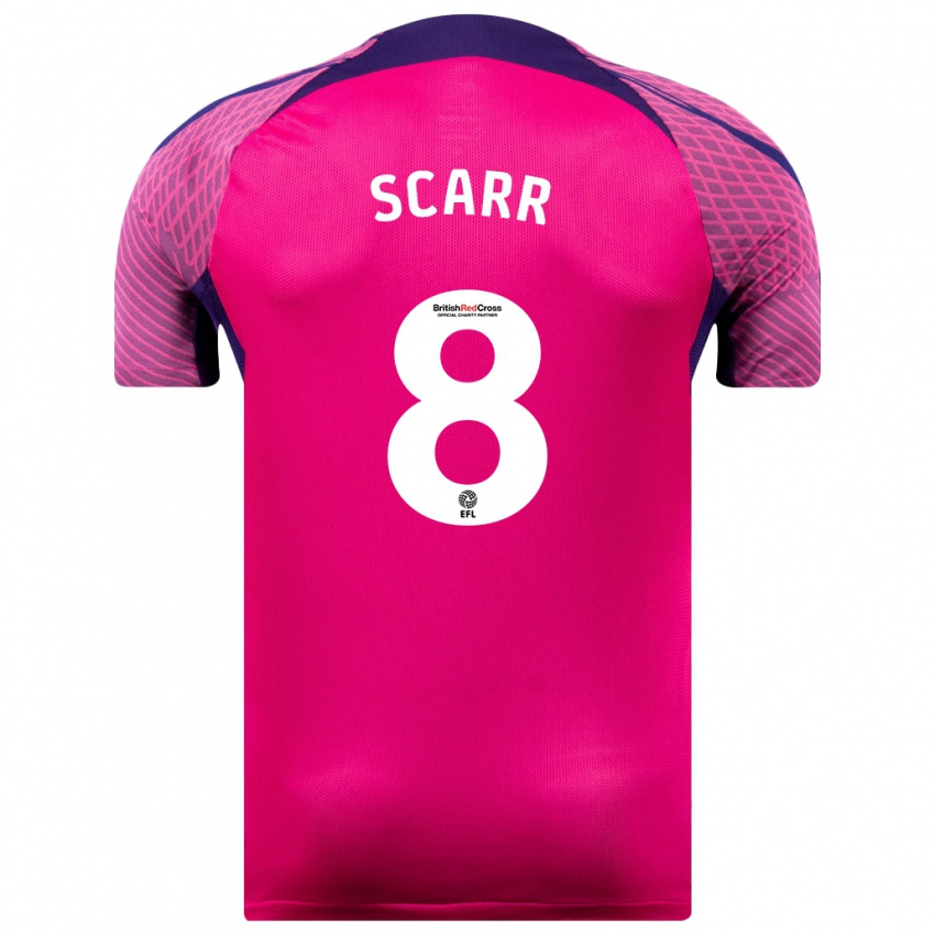 Niño Camiseta Emily Scarr #8 Morado 2ª Equipación 2023/24 La Camisa