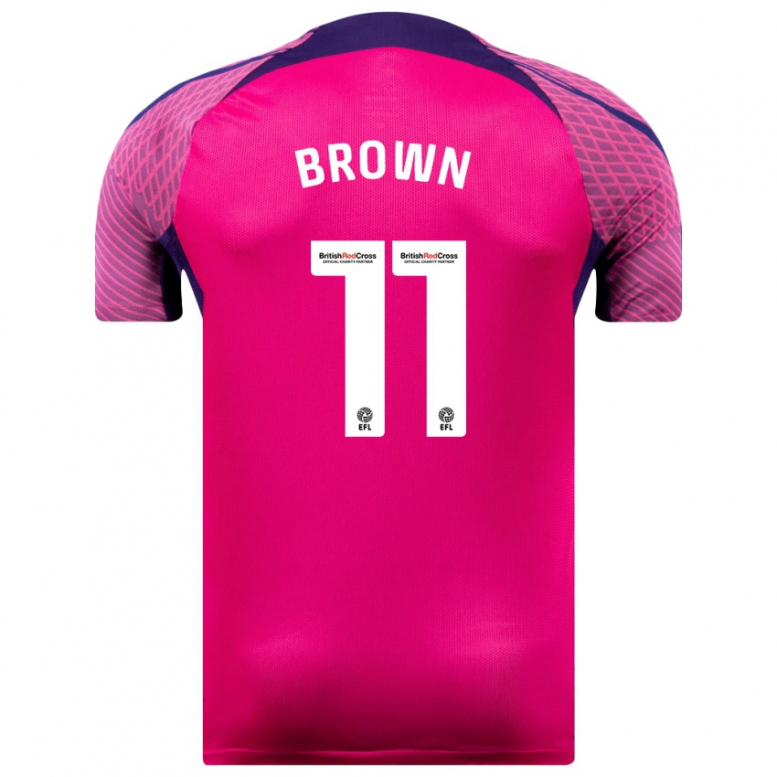 Niño Camiseta Jessica Brown #11 Morado 2ª Equipación 2023/24 La Camisa