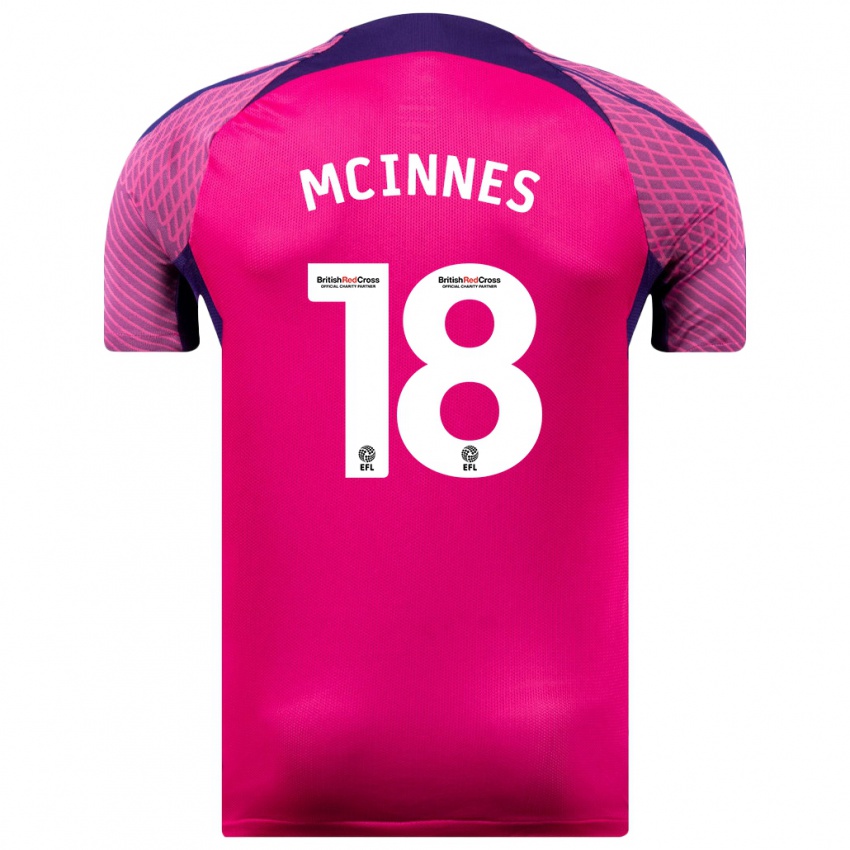 Niño Camiseta Libby Mcinnes #18 Morado 2ª Equipación 2023/24 La Camisa