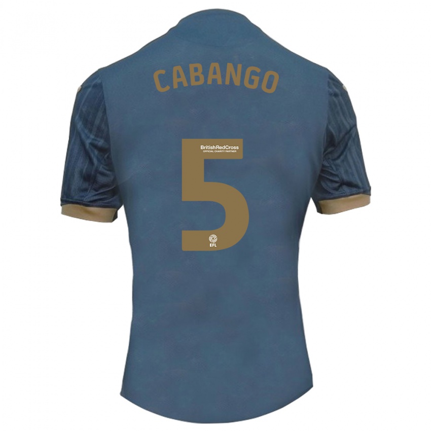 Niño Camiseta Ben Cabango #5 Verde Azulado Oscuro 2ª Equipación 2023/24 La Camisa