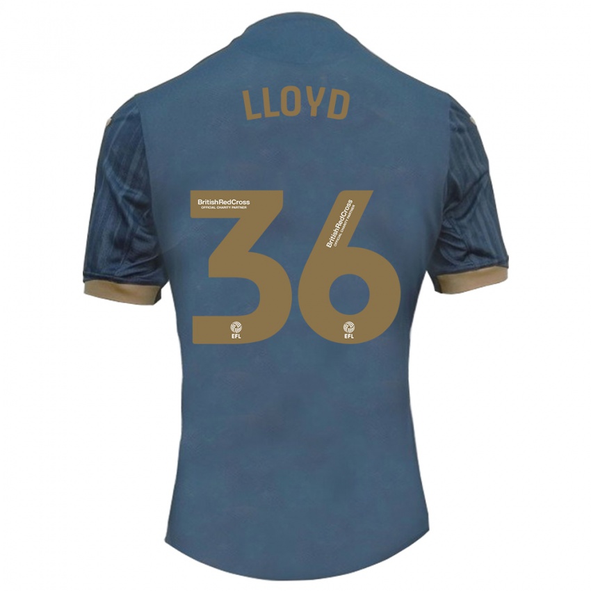 Niño Camiseta Ben Lloyd #36 Verde Azulado Oscuro 2ª Equipación 2023/24 La Camisa