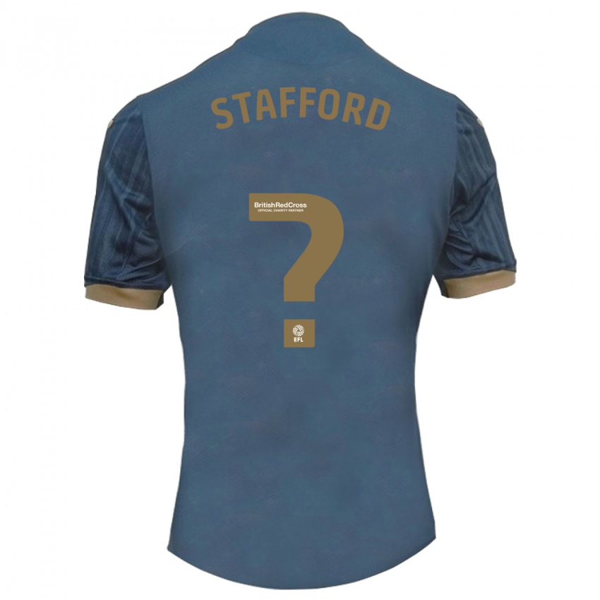 Niño Camiseta Jack Stafford #0 Verde Azulado Oscuro 2ª Equipación 2023/24 La Camisa