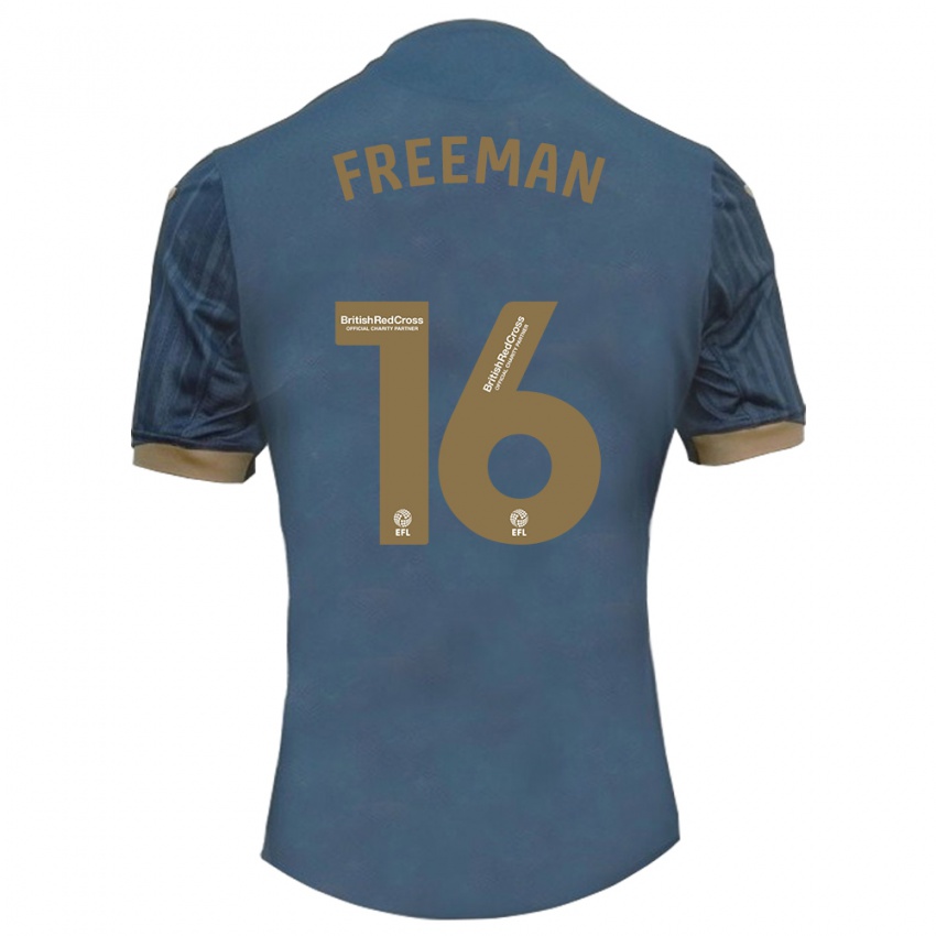 Niño Camiseta Emily Freeman #16 Verde Azulado Oscuro 2ª Equipación 2023/24 La Camisa