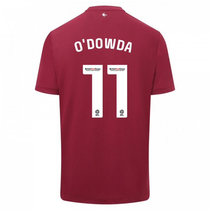 Niño Camiseta Callum O'dowda #11 Rojo 2ª Equipación 2023/24 La Camisa
