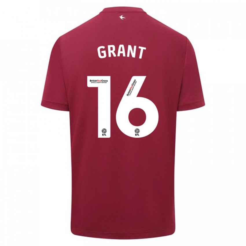 Niño Camiseta Karlan Grant #16 Rojo 2ª Equipación 2023/24 La Camisa