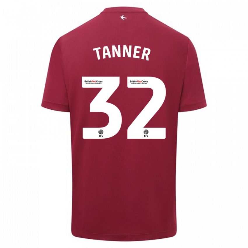Niño Camiseta Ollie Tanner #32 Rojo 2ª Equipación 2023/24 La Camisa