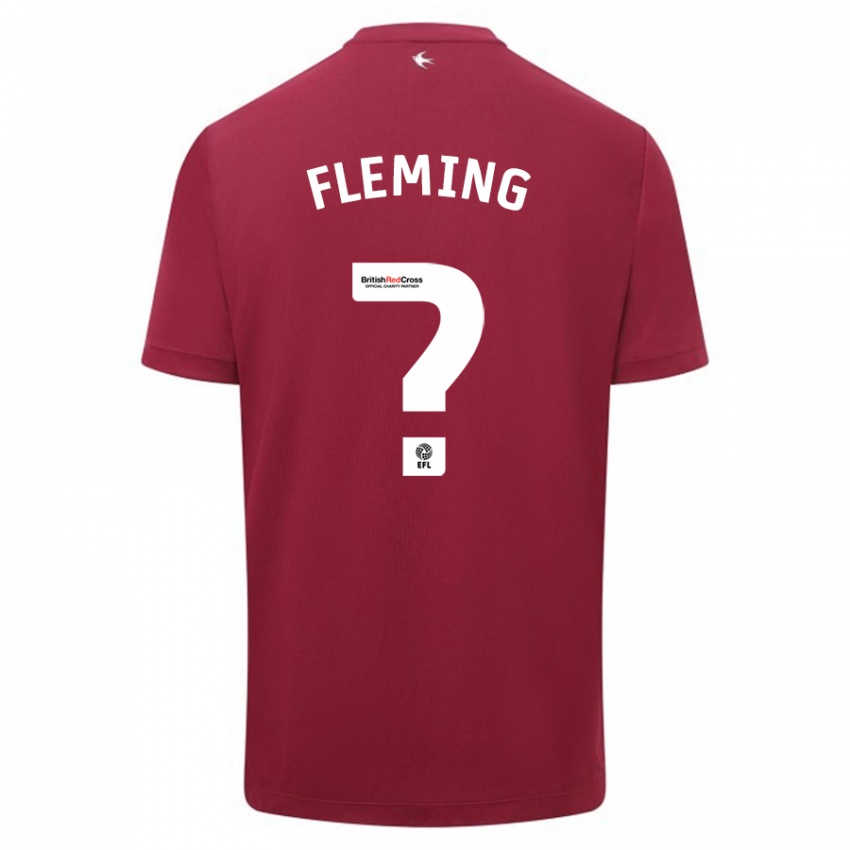 Niño Camiseta Cole Fleming #0 Rojo 2ª Equipación 2023/24 La Camisa