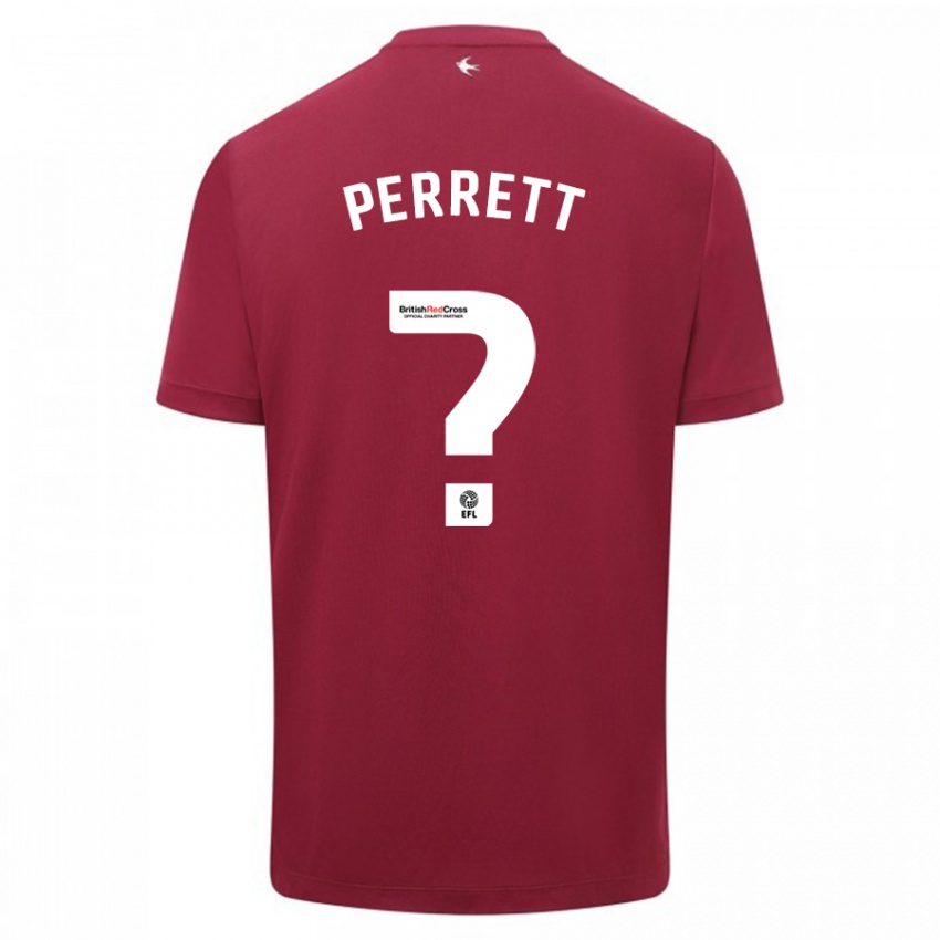 Niño Camiseta Troy Perrett #0 Rojo 2ª Equipación 2023/24 La Camisa