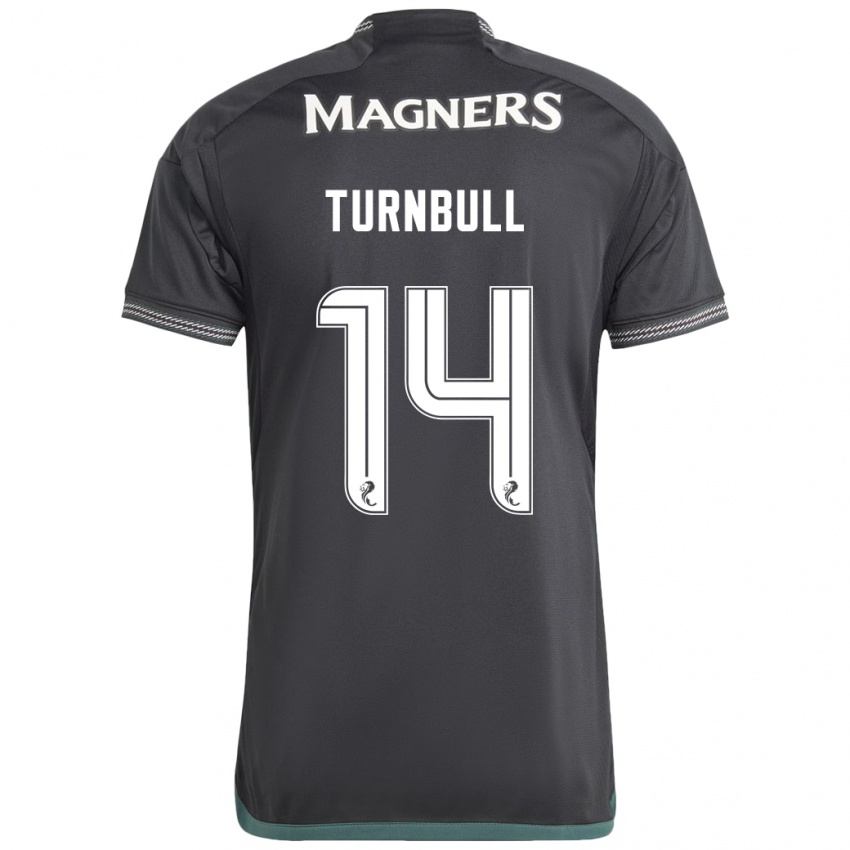 Niño Camiseta David Turnbull #14 Negro 2ª Equipación 2023/24 La Camisa