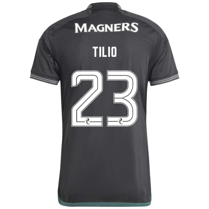 Niño Camiseta Marco Tilio #23 Negro 2ª Equipación 2023/24 La Camisa