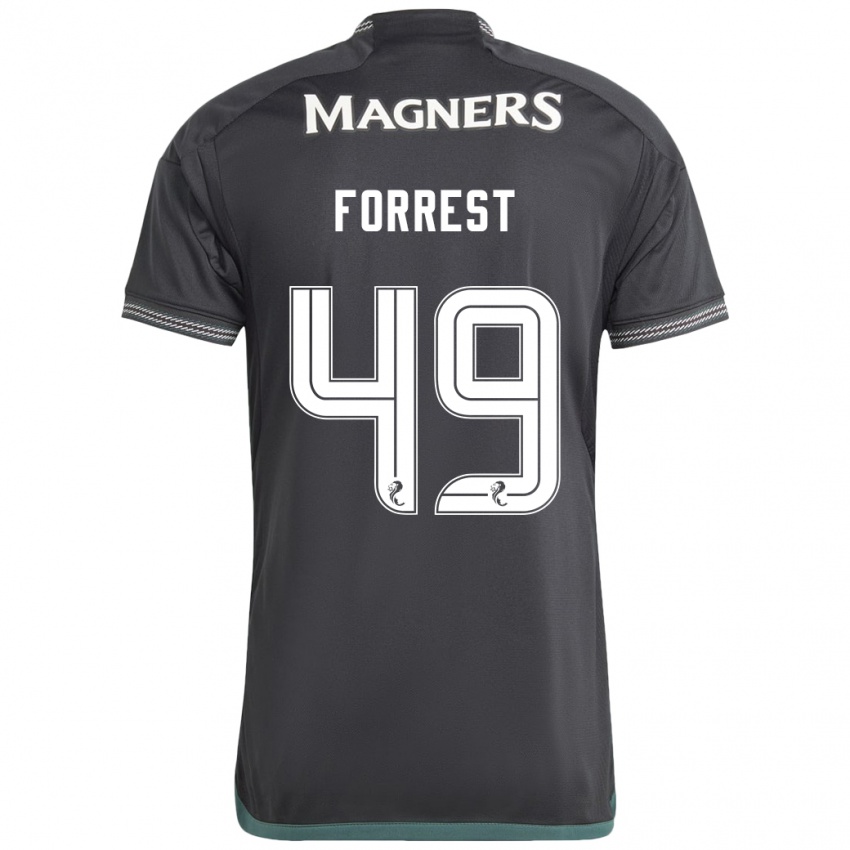 Niño Camiseta James Forrest #49 Negro 2ª Equipación 2023/24 La Camisa