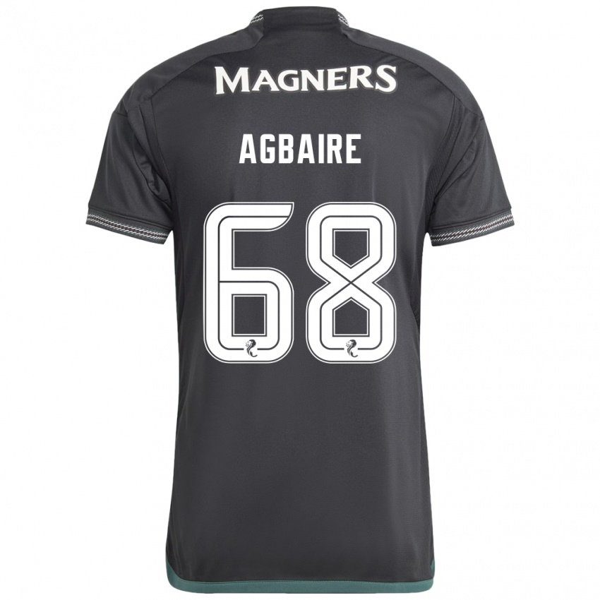 Niño Camiseta Lenny Agbaire #68 Negro 2ª Equipación 2023/24 La Camisa