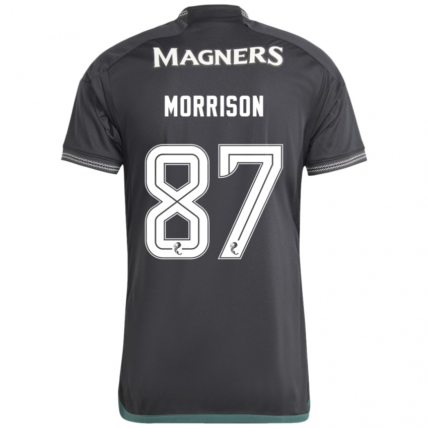 Niño Camiseta Joe Morrison #87 Negro 2ª Equipación 2023/24 La Camisa