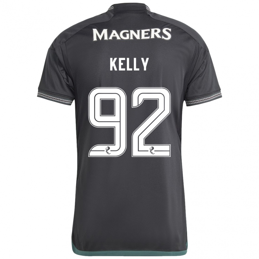 Niño Camiseta Daniel Kelly #92 Negro 2ª Equipación 2023/24 La Camisa