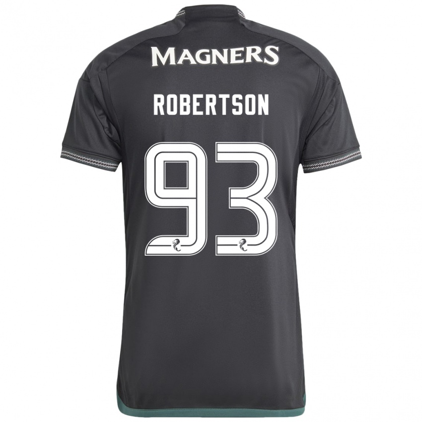 Niño Camiseta Mitchell Robertson #93 Negro 2ª Equipación 2023/24 La Camisa