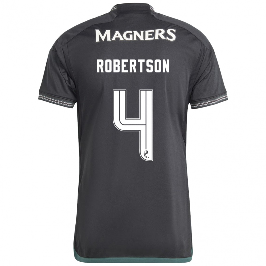 Niño Camiseta Lisa Robertson #4 Negro 2ª Equipación 2023/24 La Camisa