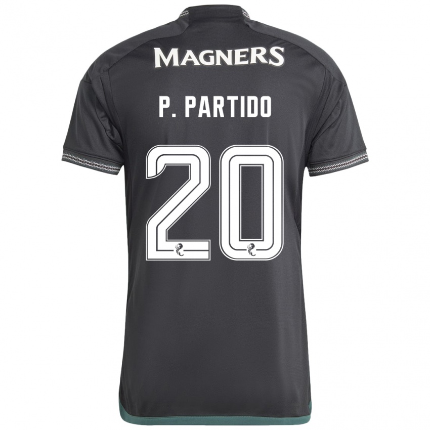 Niño Camiseta Paula Partido #20 Negro 2ª Equipación 2023/24 La Camisa