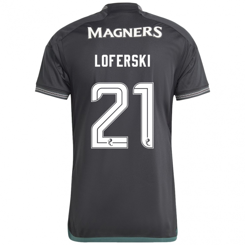 Niño Camiseta Kit Loferski #21 Negro 2ª Equipación 2023/24 La Camisa