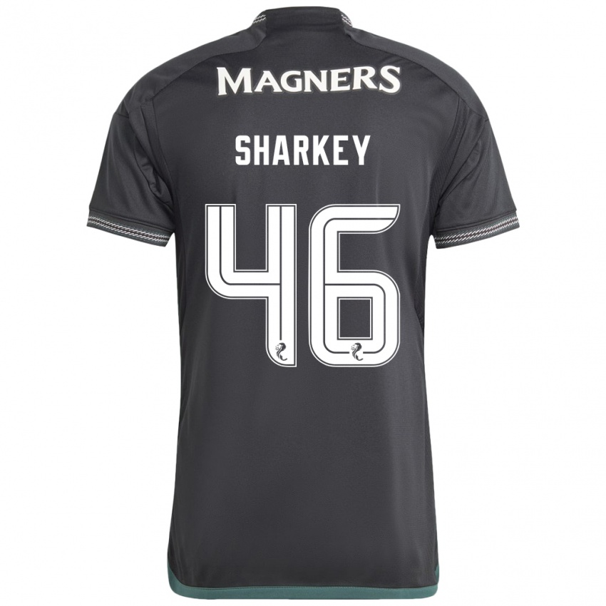 Niño Camiseta Amy Sharkey #46 Negro 2ª Equipación 2023/24 La Camisa