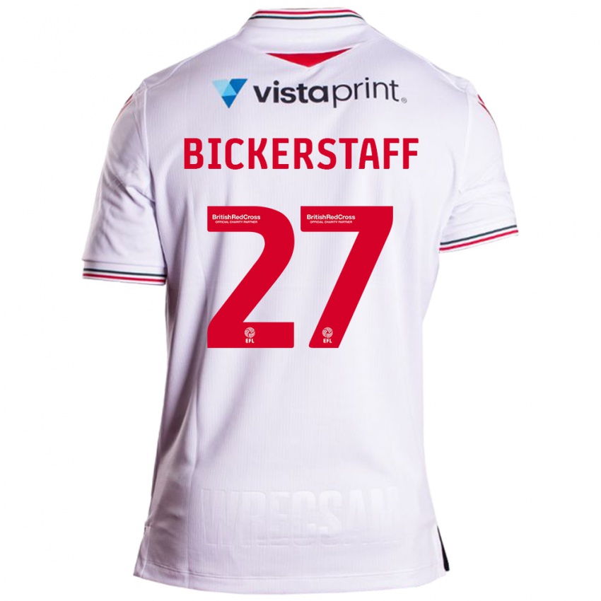 Niño Camiseta Jake Bickerstaff #27 Blanco 2ª Equipación 2023/24 La Camisa