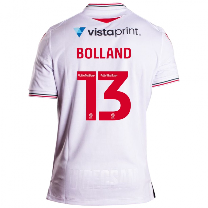 Niño Camiseta Charlotte Bolland #13 Blanco 2ª Equipación 2023/24 La Camisa